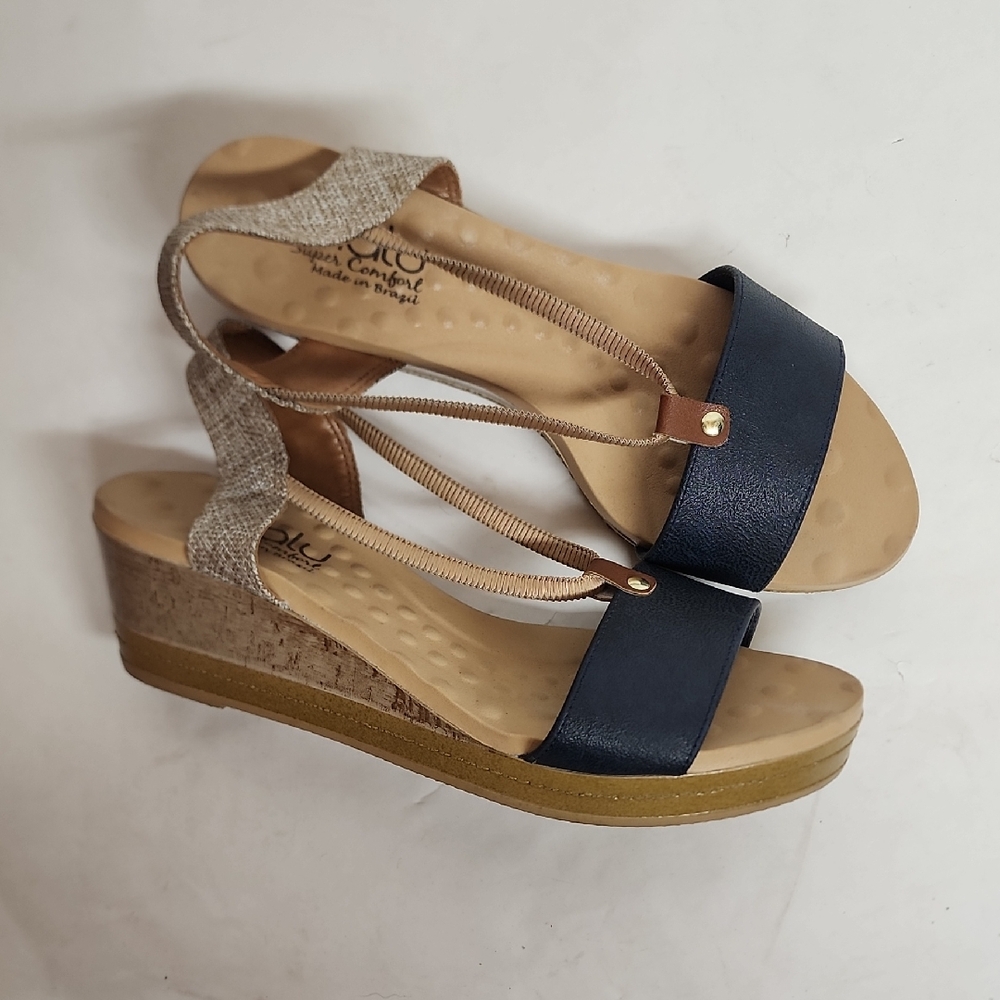 Malu Made In Brazil Size 9US/BRA38 Cute Minimalist Sandals